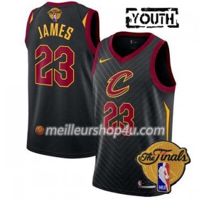 Maillot Basket Enfant Cleveland Cavaliers LeBron James 23 2018 NBA Finals Nike Noir Swingman